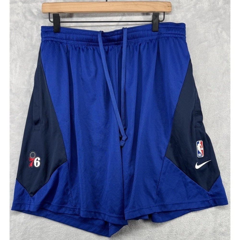 Nike Philadelphia 76ers NBA Authentics Dri-Fit Shorts Team Issued Men's 2XL